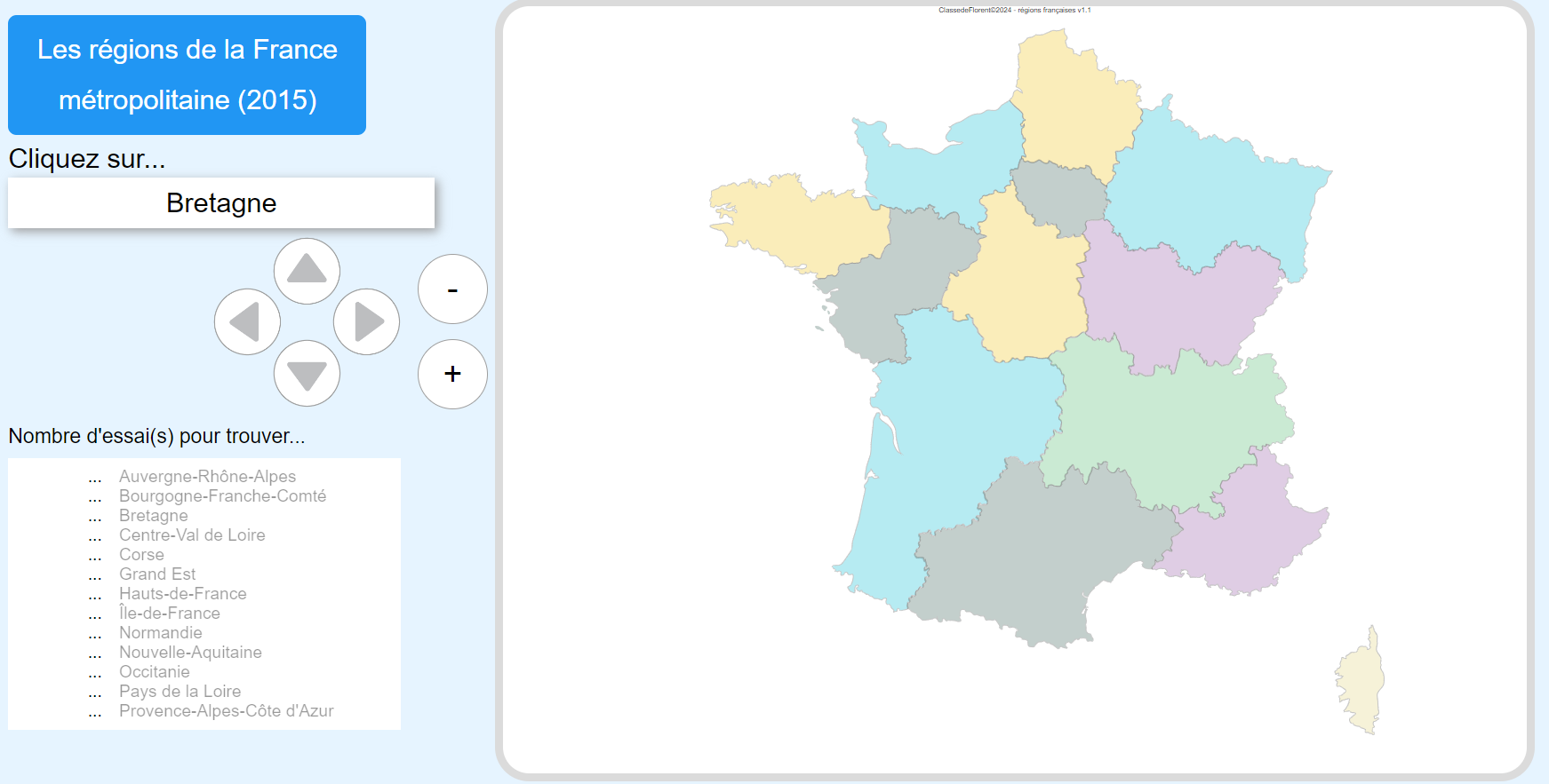 Icône de l'application Régions de France
