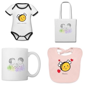 Des mugs, des T-shirts, tapis de souris et de nombreux autres accessoires à l'effigie de Babybot ou de 'Joséphine'